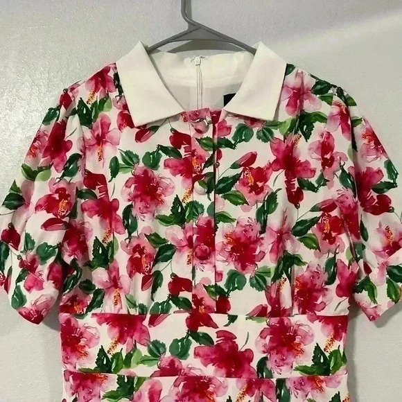 98. alexia admor emery dress green garden size 6 - Picture 6 of 6